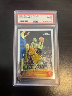 Kobe Bryant 1996 Topps Chrome RC PSA 9