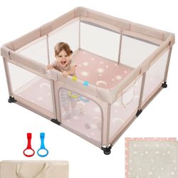 Baby Playpen With A Mat 50x50 