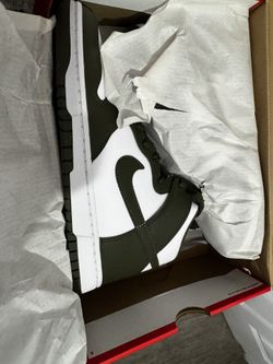  Nike Dunk High White And Forest Green 9.5m