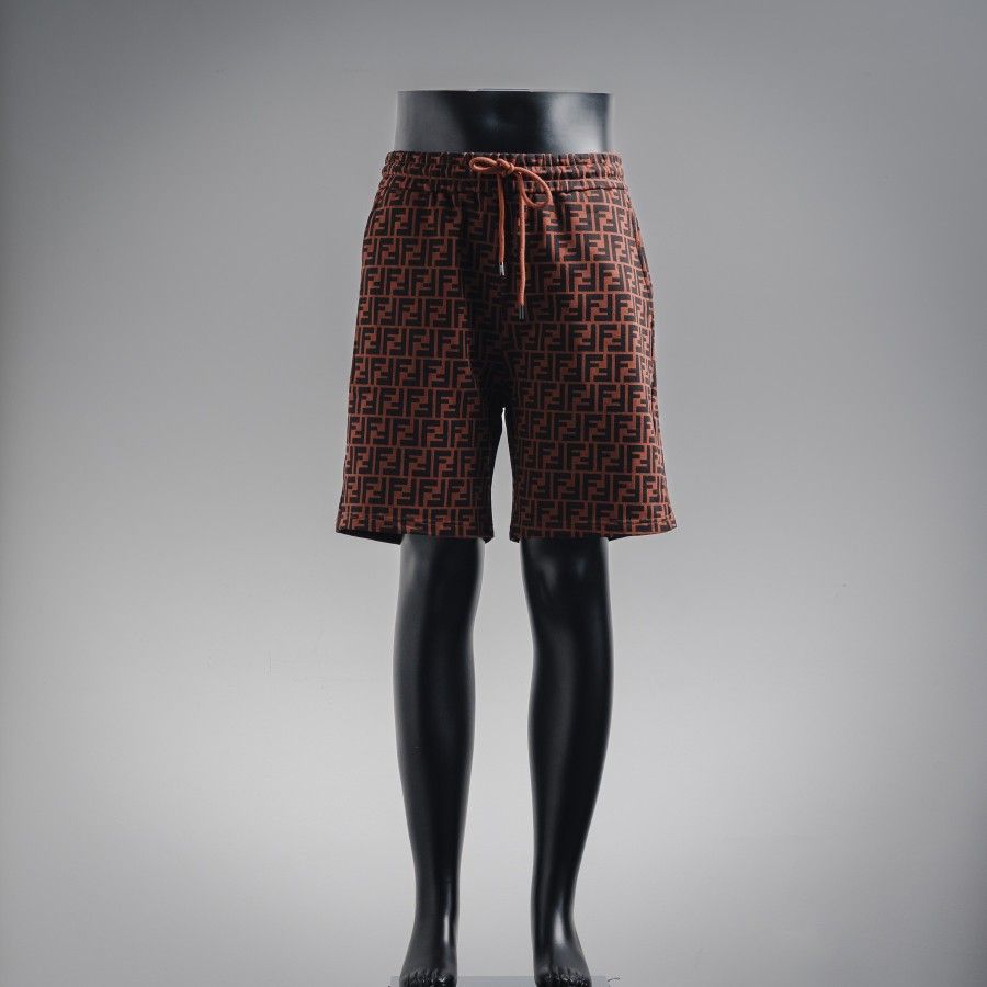 Men's all over print double F shorts
