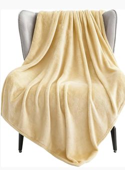 VGE Double-Sided Flannel Throw Blanket - Ultra Soft Fleece Blanket for Couch, Office, Car Seats, Camping, Bed & Travel, Cozy-Blanket Lightweight Warm|