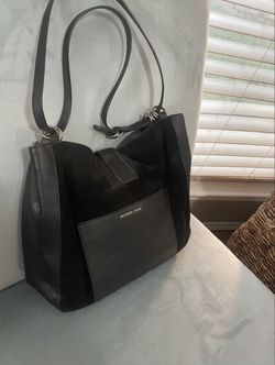 Michael Kors Black Leather Tote Bag