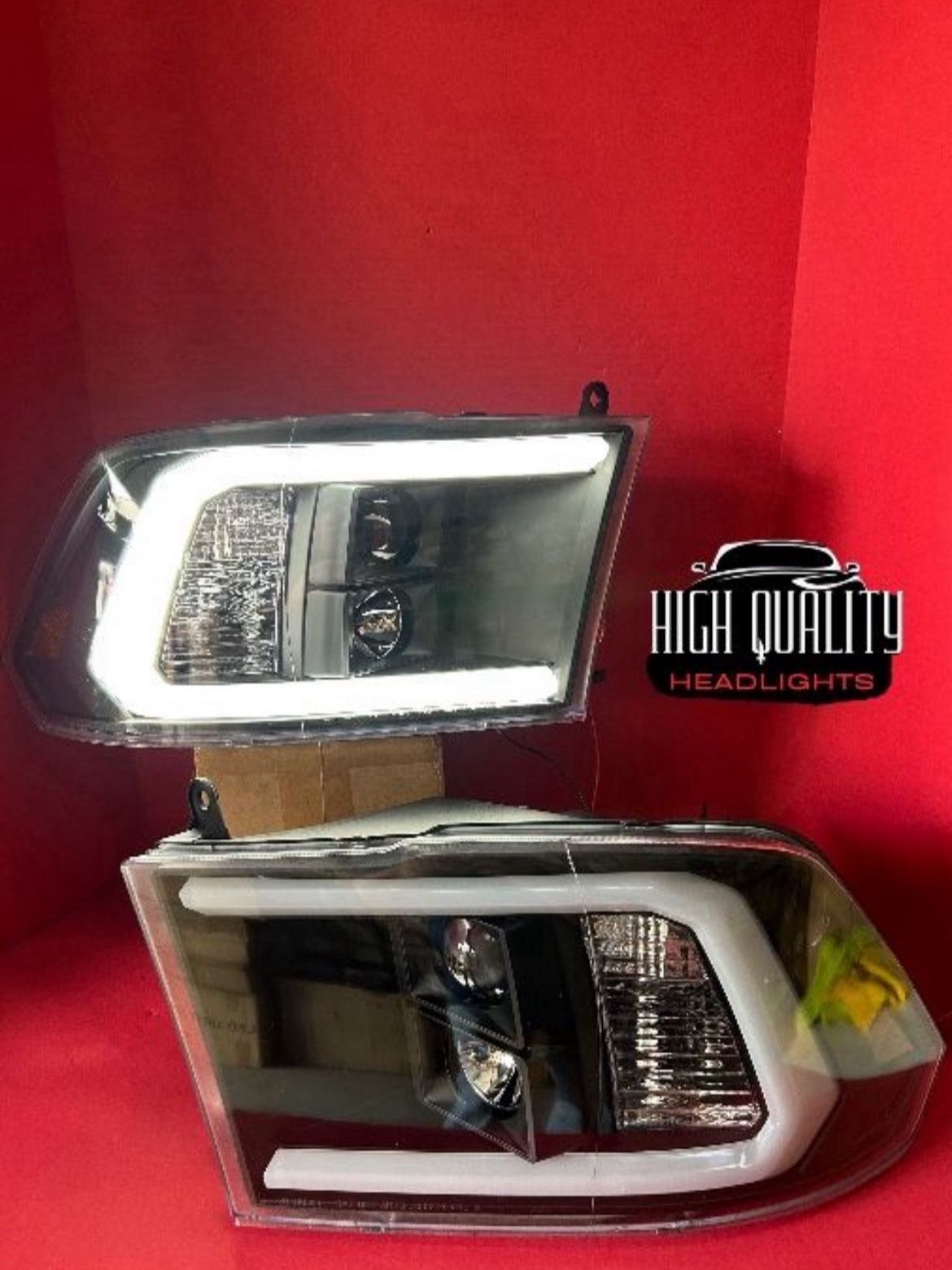 Dodge Ram 2009. 2018 headlights.