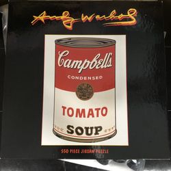 Sealed Andy Warhol Cambells Soup Puzzle 