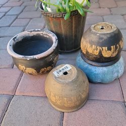 5 Pices Ceramic Pots 