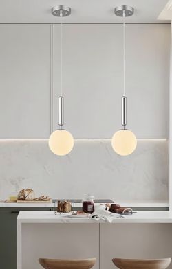 Hanging Chrome Lamp Set
