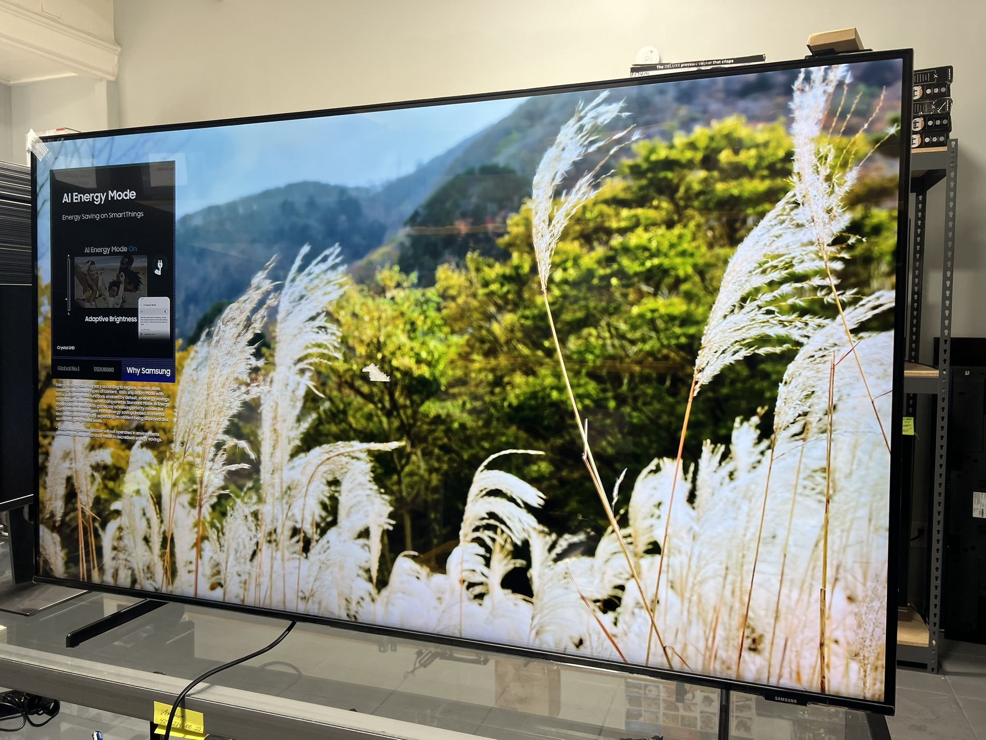 SAMSUNG 55” SMART TV LED 4K HDR DU8000 CRUSTAL CLEAR PICTURE FANTASTIC PICTURE QUALITY GUARANTEED 💯📺💯📺✅✅