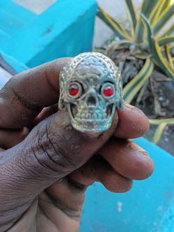 Skull ring size 12 and bracelet $10 for both