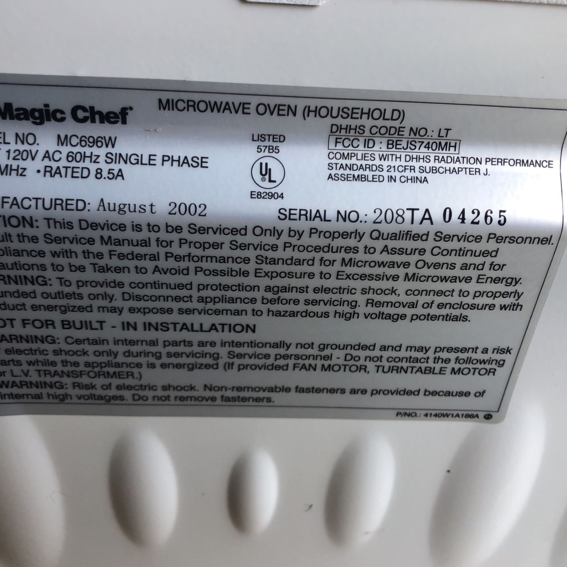 Magic Chef Microwave for Sale in Greenwich, OH - OfferUp