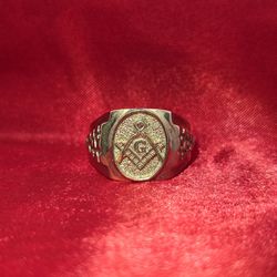 10k Gold Masonic Ring 