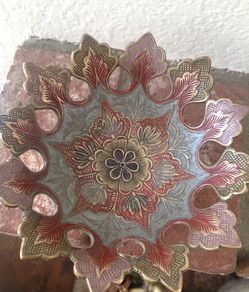 Unique Vintage Brass Bowl
