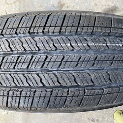 1) 245/75/17 Michelin LTX MS2 Tire  Was a spare that was never used on a Jeep Wrangler.  Does show light dry rot between the tread  $60 for One  I car