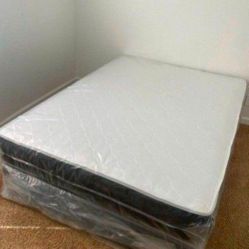 New FULL SIZE MATTRESS WITH BOX SPRING SET COLCHONES NUEVOS MATRIMONIALES FULL BED 