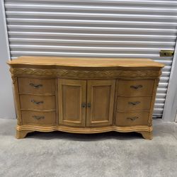 Beautiful Dresser Beige / Solid Wood 
