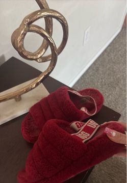 Red Ugg slippers