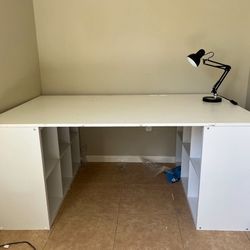 Must Go! Makeshift Art Table And Cubbies