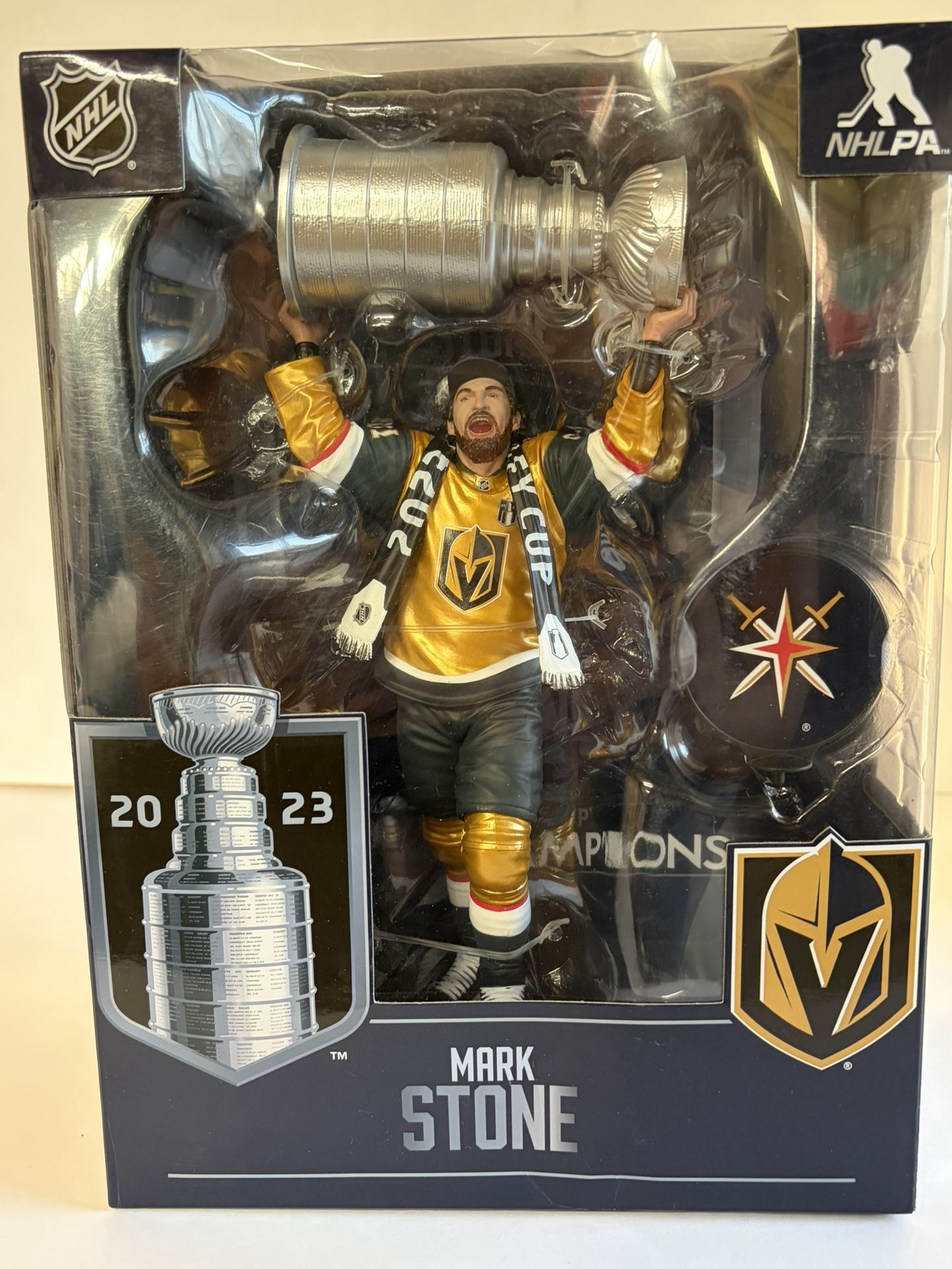 NEW McFarlane NHL SportsPicks MARK STONE STANLEY CUP  VEGAS GOLDEN KNIGHTS 7" Figure