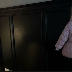 Black queen size head board set 