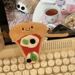 Pizza Plush Keychain