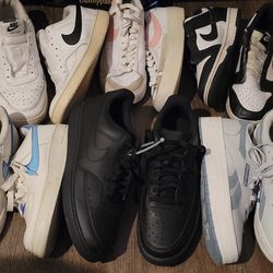 6 pairs of shoes