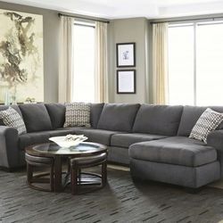 Ashley Grey Sectional 3 Piece Brand New  