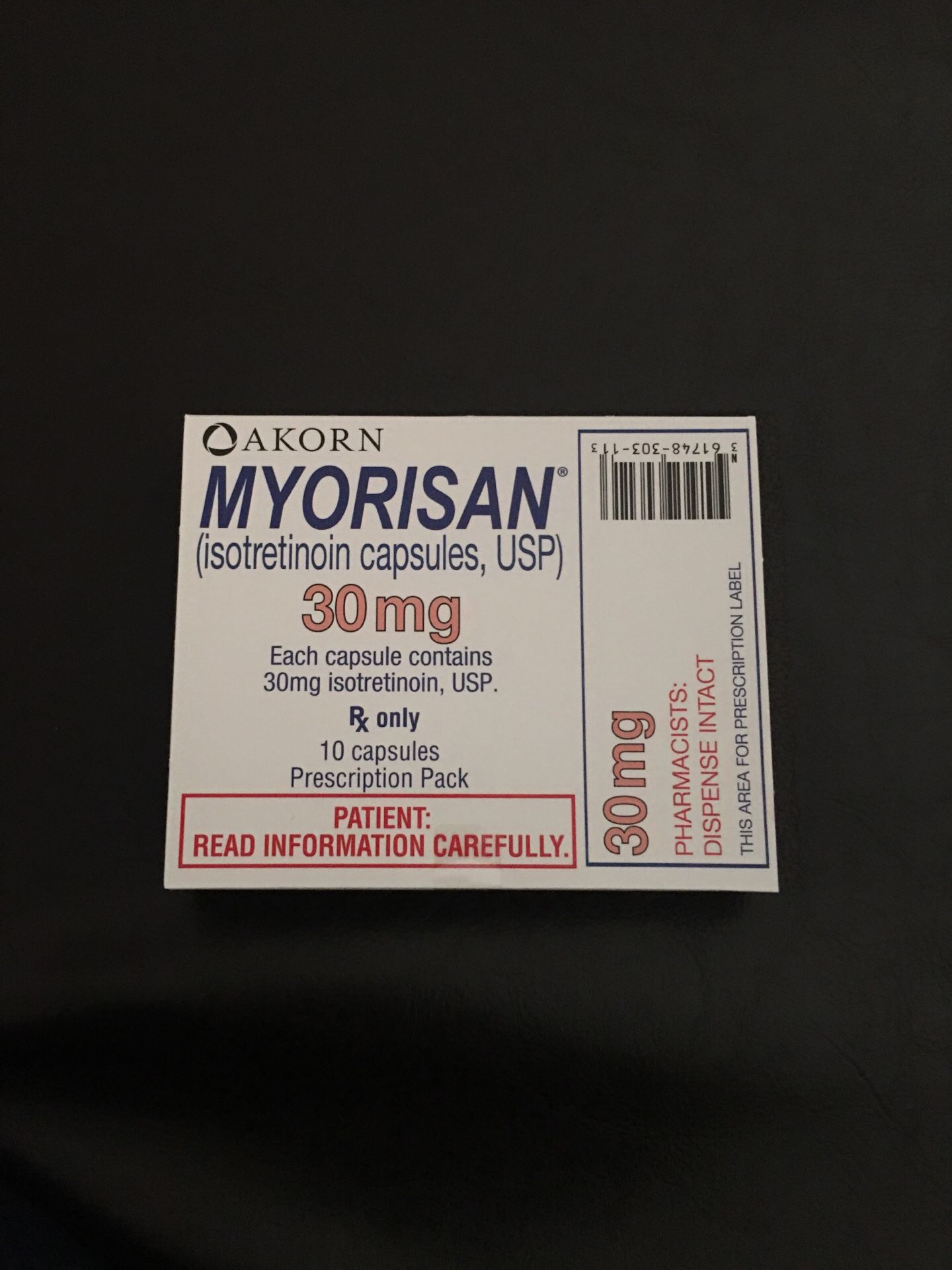 Accutane - Myorisan 30mg