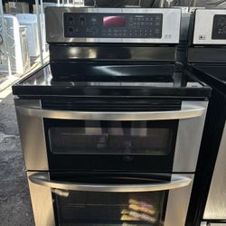 LG DoubleOven Glasstop Convection Stove