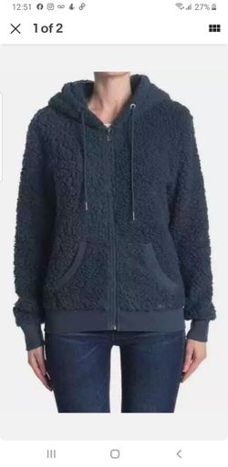 Marc new york andrew marc fleece zip jacket Teddy Fleece medium 1423653