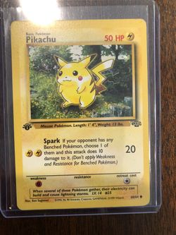 ***SERIES 1 POKEMON PIKACHU CARD***
