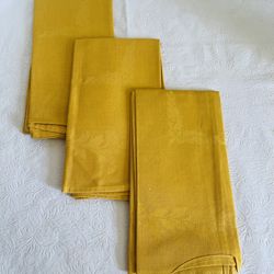 Yellow Fabric Napkins