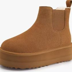 Slip On Faux Fur Winter Warm Ankle Short Boots