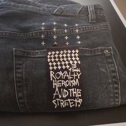 Ksubi Blue Van Wrinkle Sz 40