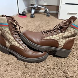 Coach Women's Brown Livia Bootie Boots