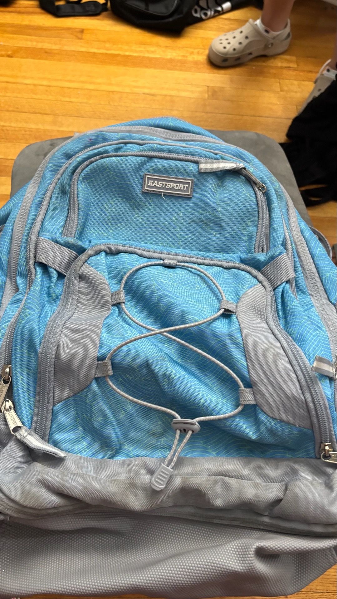Blue backpack