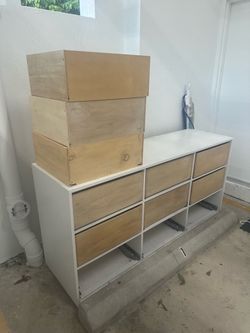 Wood storage cabinet for sale