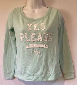 Abercrombie Kids Light Mint  Long Sleeve Shirt Sz L