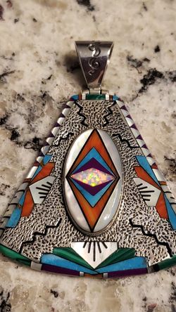 Opal and Mother of Pearl Pendant
