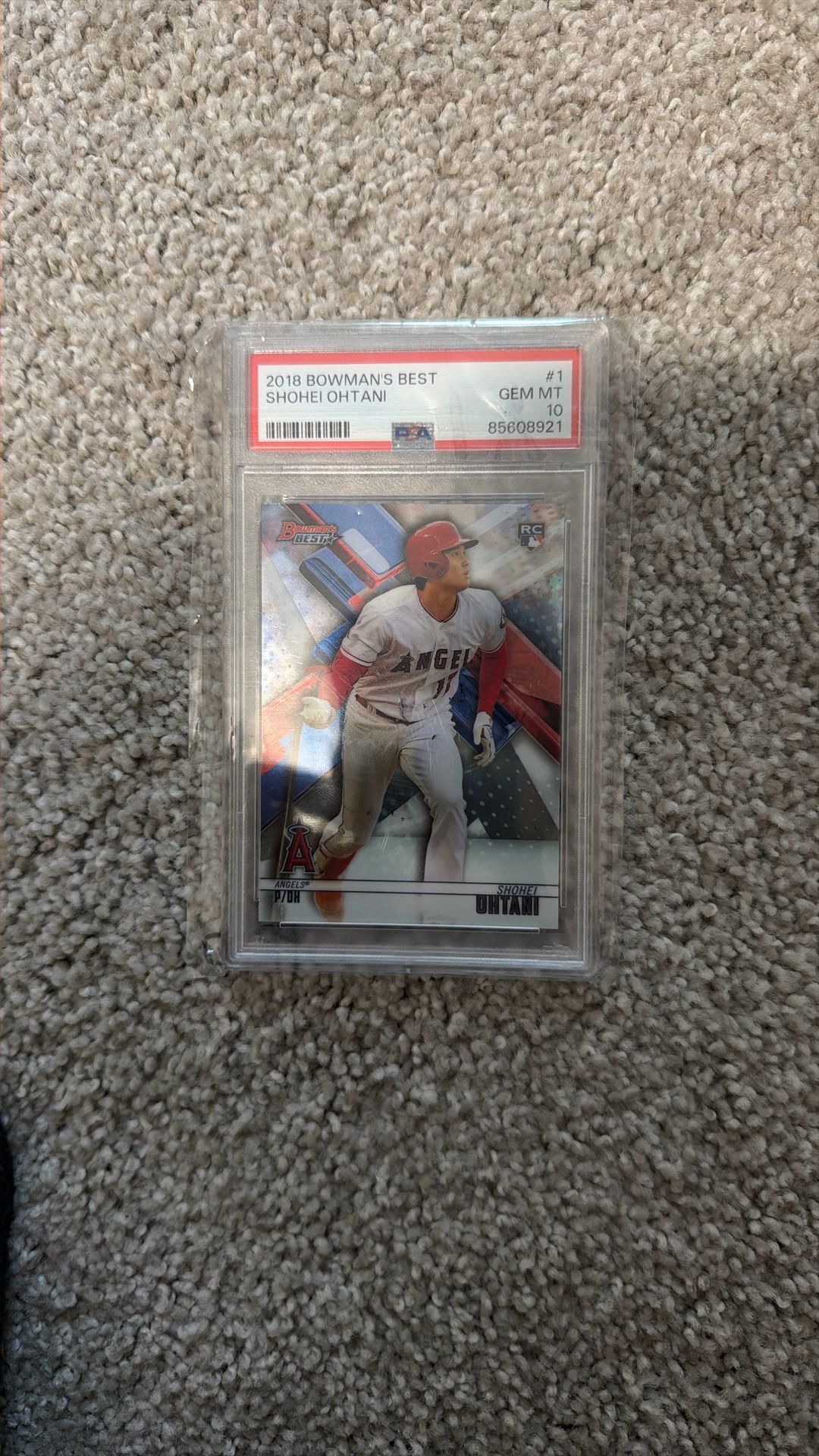 PSA GEM MINT 10 2018 BOWMANS BEST SHOHEI OHTANI ROOKIE GEM MINT 10 RC