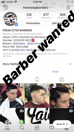 Barber wanted