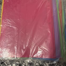 Assorted Color Plastic Folders 30 Ct
