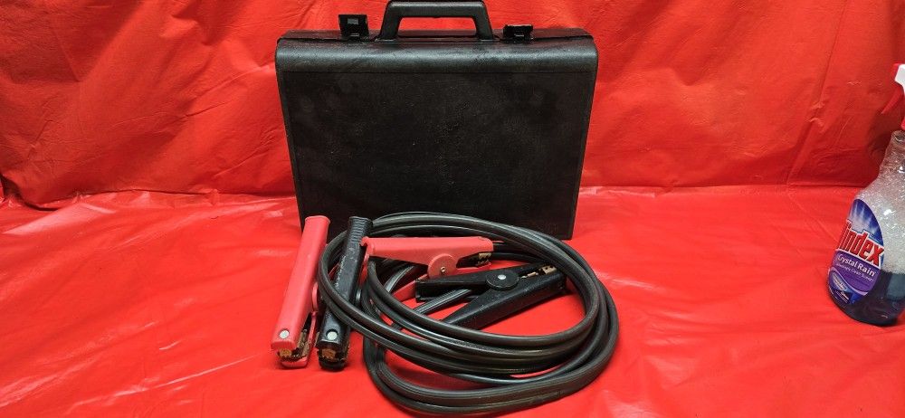 JUMPER CABLES WITH CASE      $10