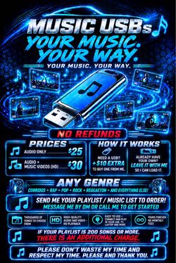 Custom Music USB Drive
