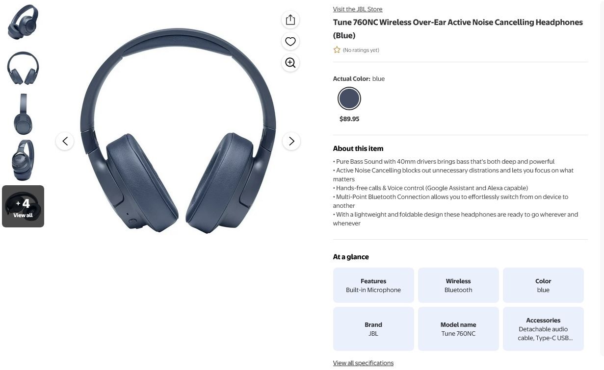 JBL wireless Headphones- New