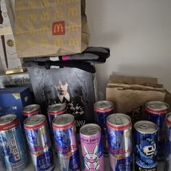 Energy Drink Cans Redbull 