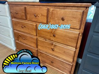 Nine drawer dresser oak chest cajonera Comoda de Pino Nuevo