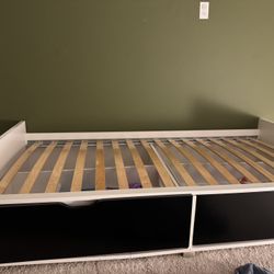 Ikea Twin Size Bed Frame with storage 