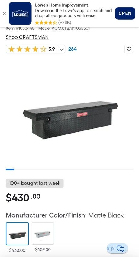 Craftsman Tool Box