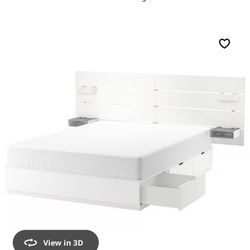 IKEA Queen Bed frame 