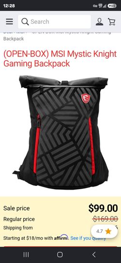 Mystic knight gaming backpack 17.3