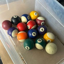 Pool Cue Balls $20
